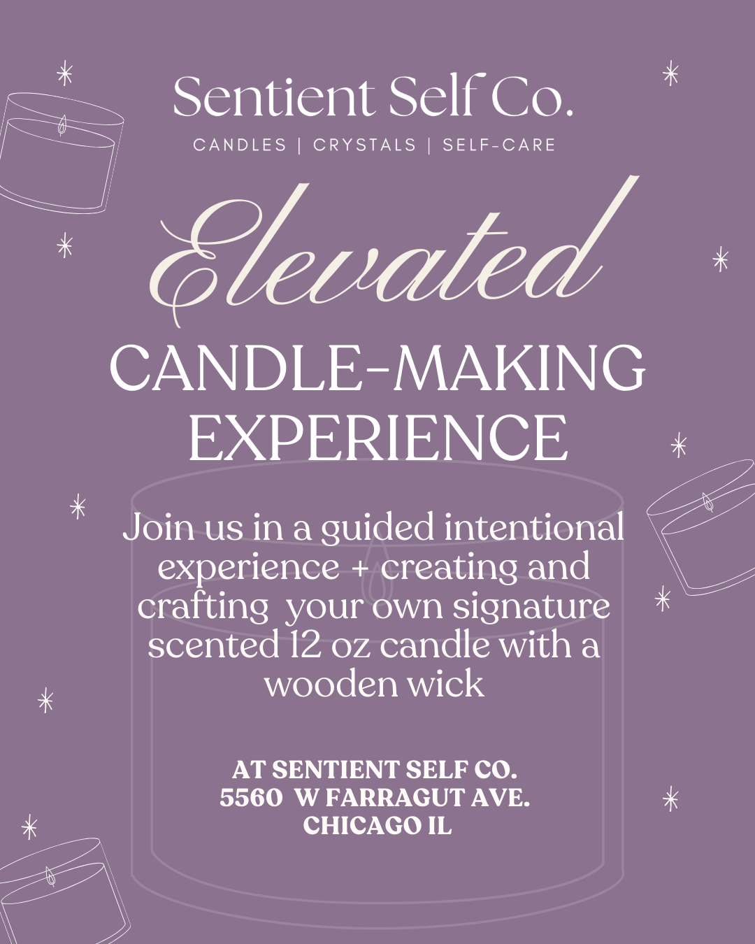 🕯️ Elevated Candle-Making Experience | 2 hour flow