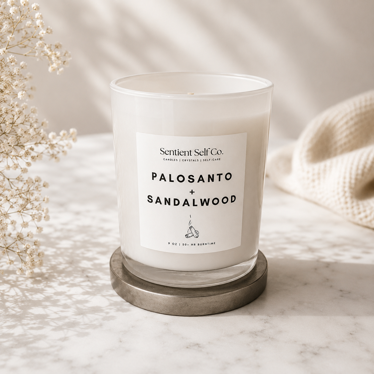 Palo Santo + Sandalwood Candle