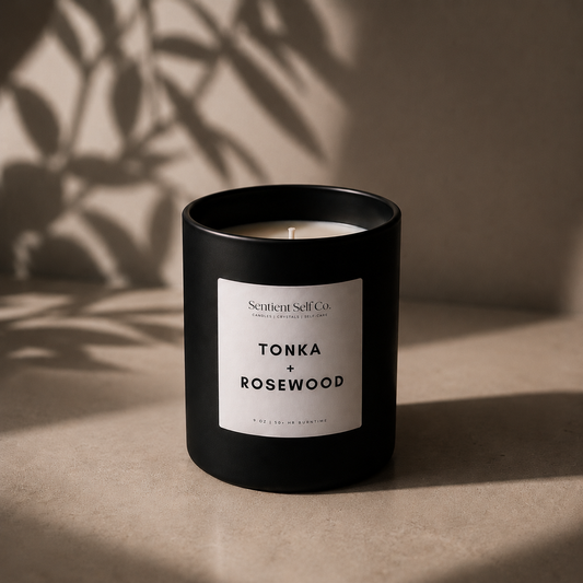 Tonka + Rosewood Candle | Noir Collection