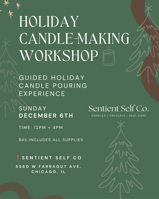 12/ 5 🎄 Holiday Candle-Making Workshop | Choose Your Vessel + Create a Custom 8 oz Candle