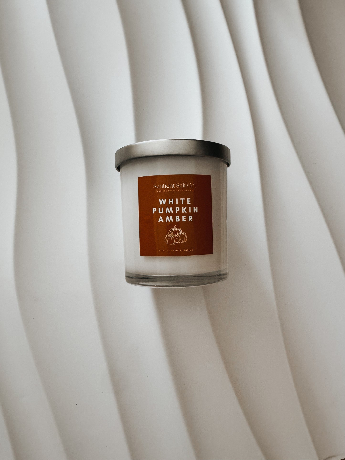 White Pumpkin Amber | Fall Scented Candle