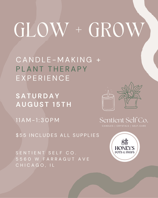 Glow + Grow: An Intention Candle + Plant Therapy Workshop
