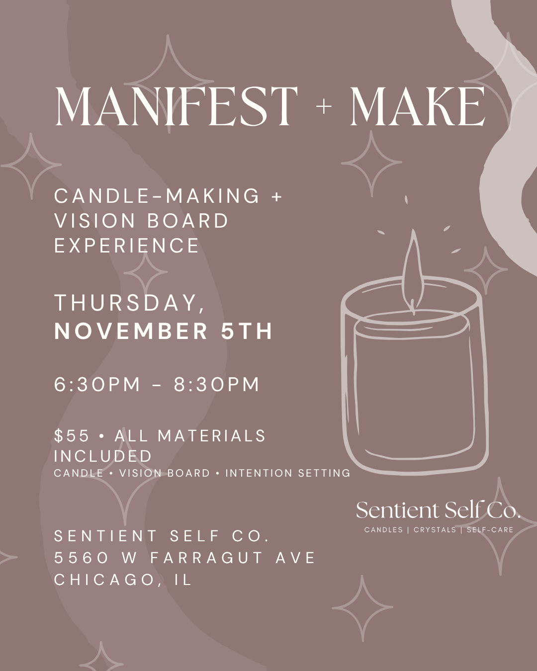 11/5 | Manifest + Make: A Vision Board & Candle-Making Workshop