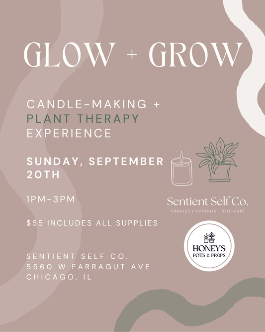 Glow + Grow: An Intention Candle + Plant Therapy Workshop